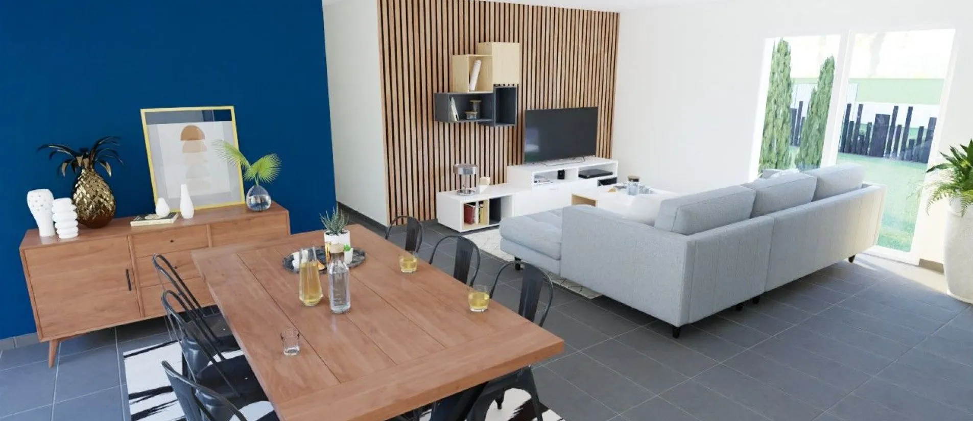 Maison de  97.98 m² sur un terrain de 505 m² à NEUVILLE-DE-POITOU en VIENNE (86).