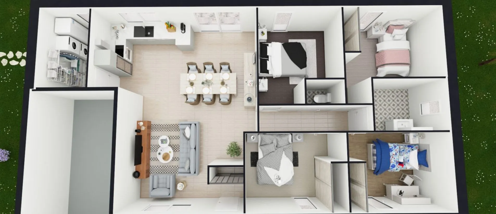 Maison de  96.43 m² sur un terrain de 666 m² à BIGNOUX en VIENNE (86).