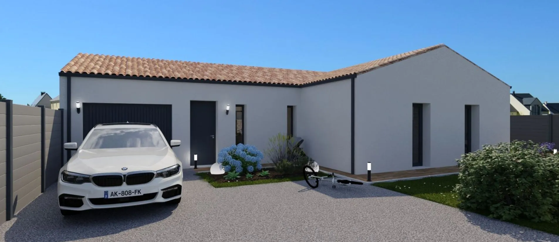 Maison de  90.16 m² sur un terrain de 500 m² à CHATELLERAULT en VIENNE (86).