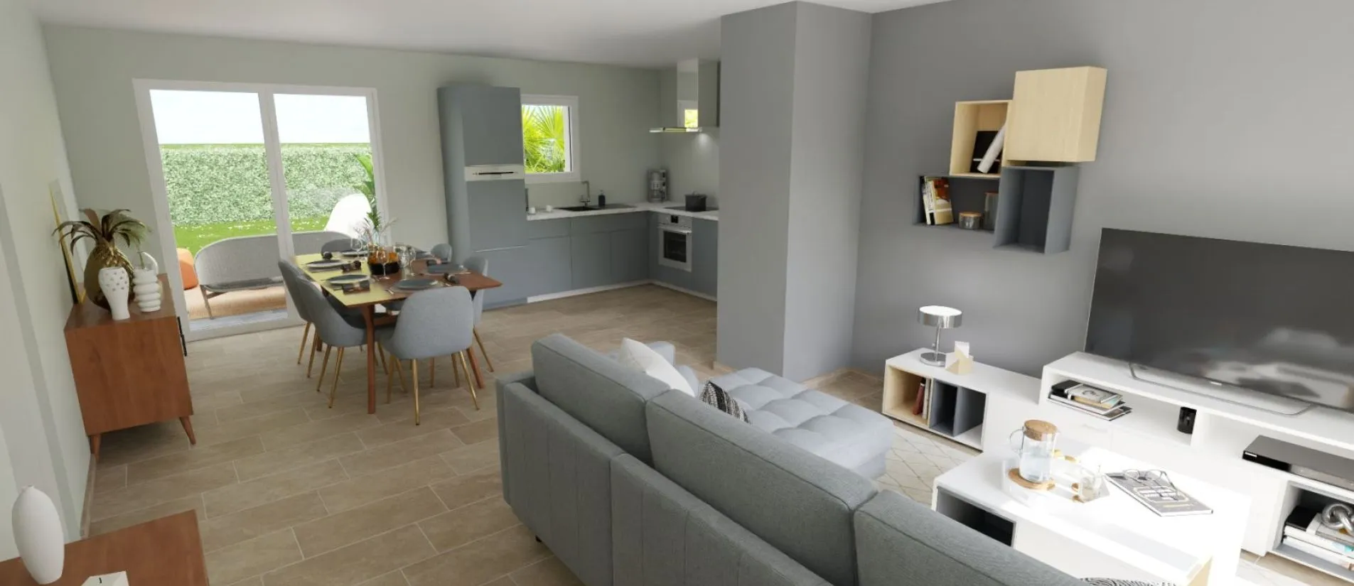 Maison de  91.72 m² sur un terrain de 500 m² à CHATELLERAULT en VIENNE (86).