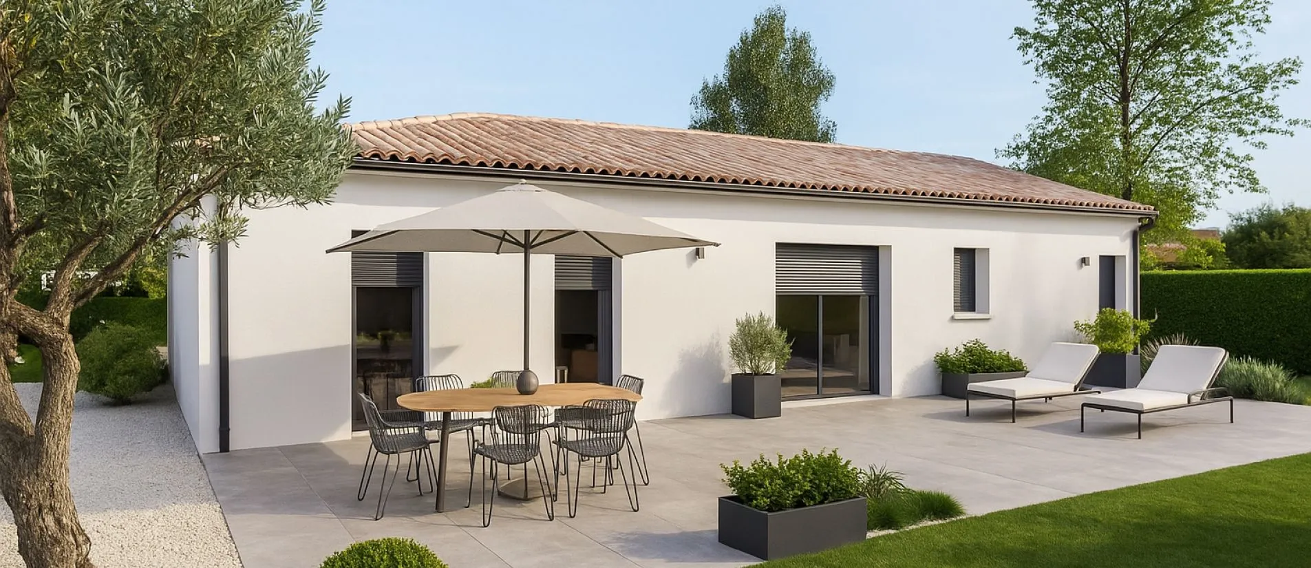 Maison de 74.44 m² sur un terrain de 1700 m² à MOUTERRE-SILLY en VIENNE (86).