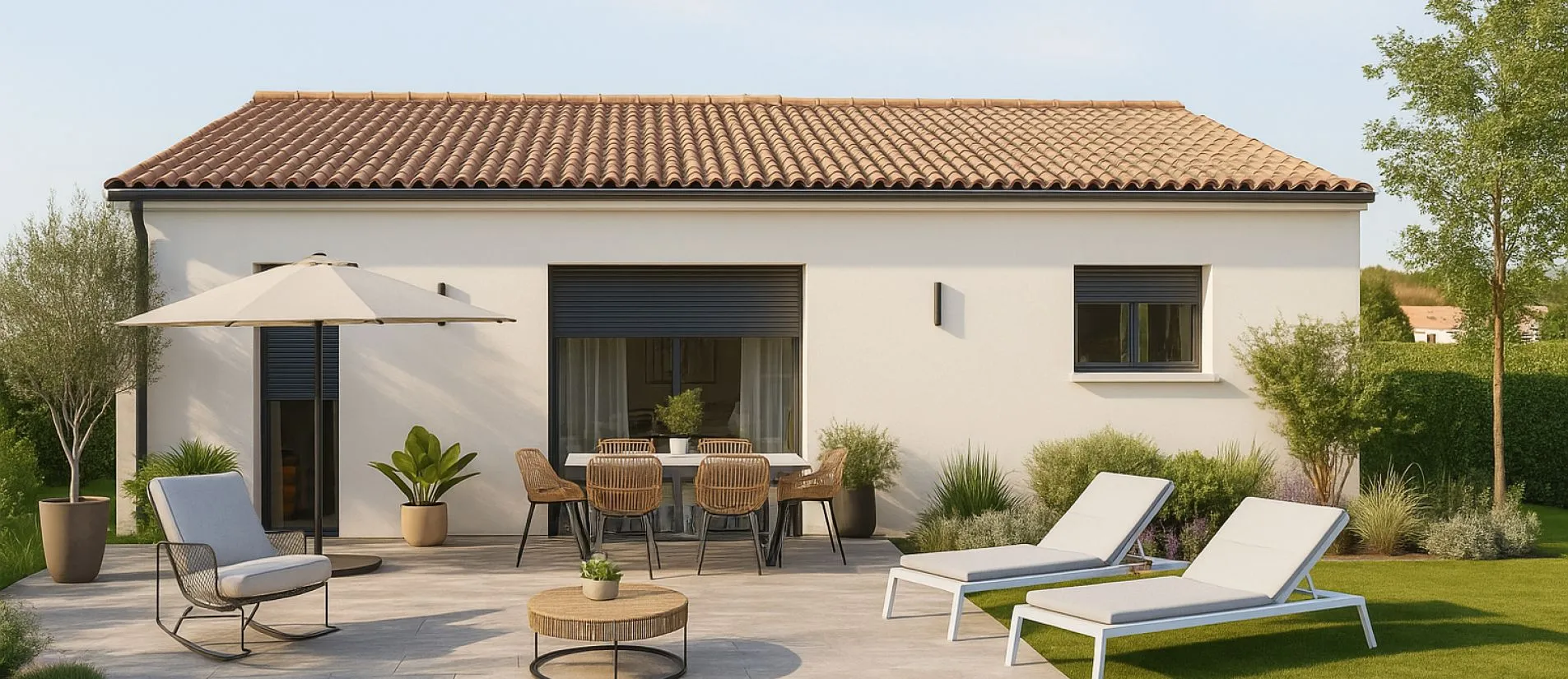 Maison de 66.23 m² sur un terrain de 666 m² à BIGNOUX en VIENNE (86).