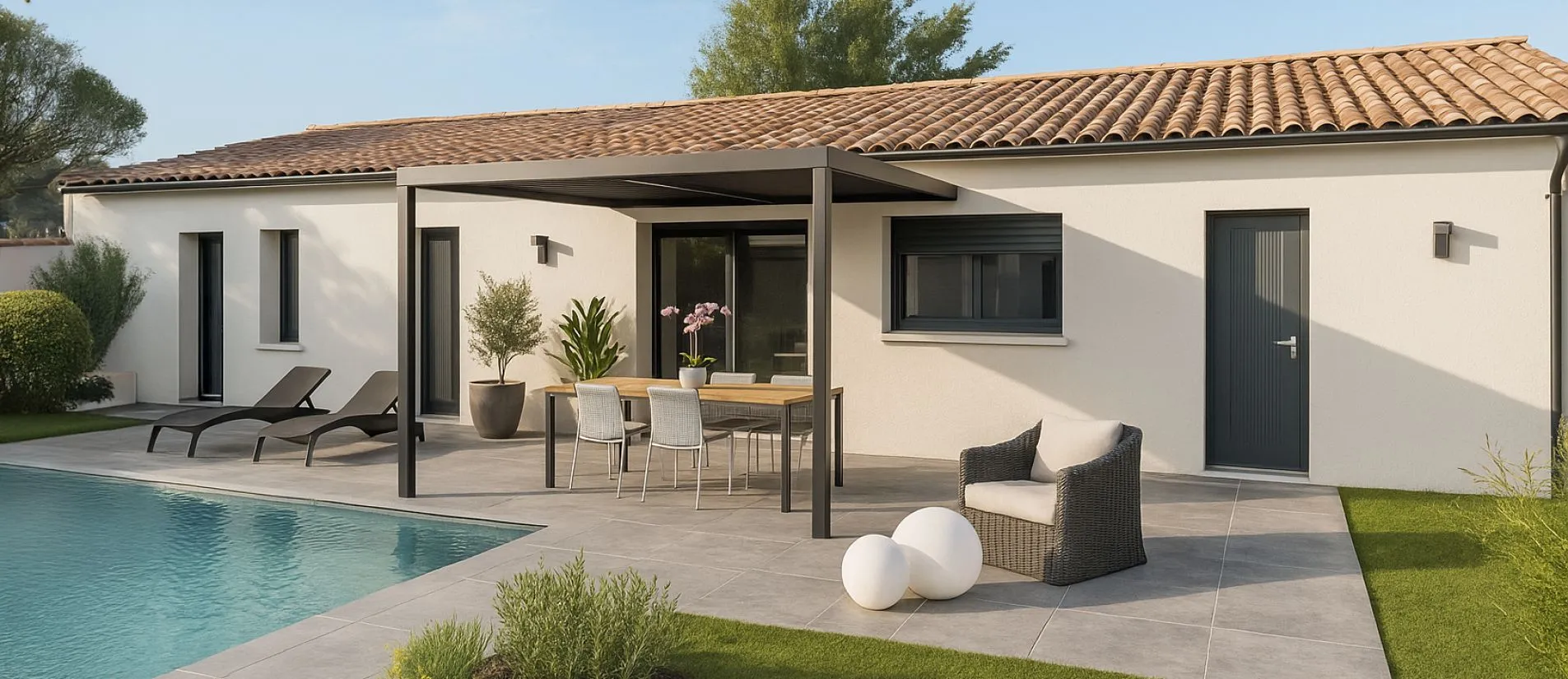 Maison de  84.56 m² sur un terrain de 576 m² à MERVENT en VENDEE (85).
