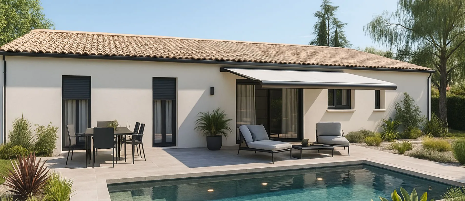 Maison de  88.47 m² sur un terrain de 777 m² à MANSLE en CHARENTE (16).
