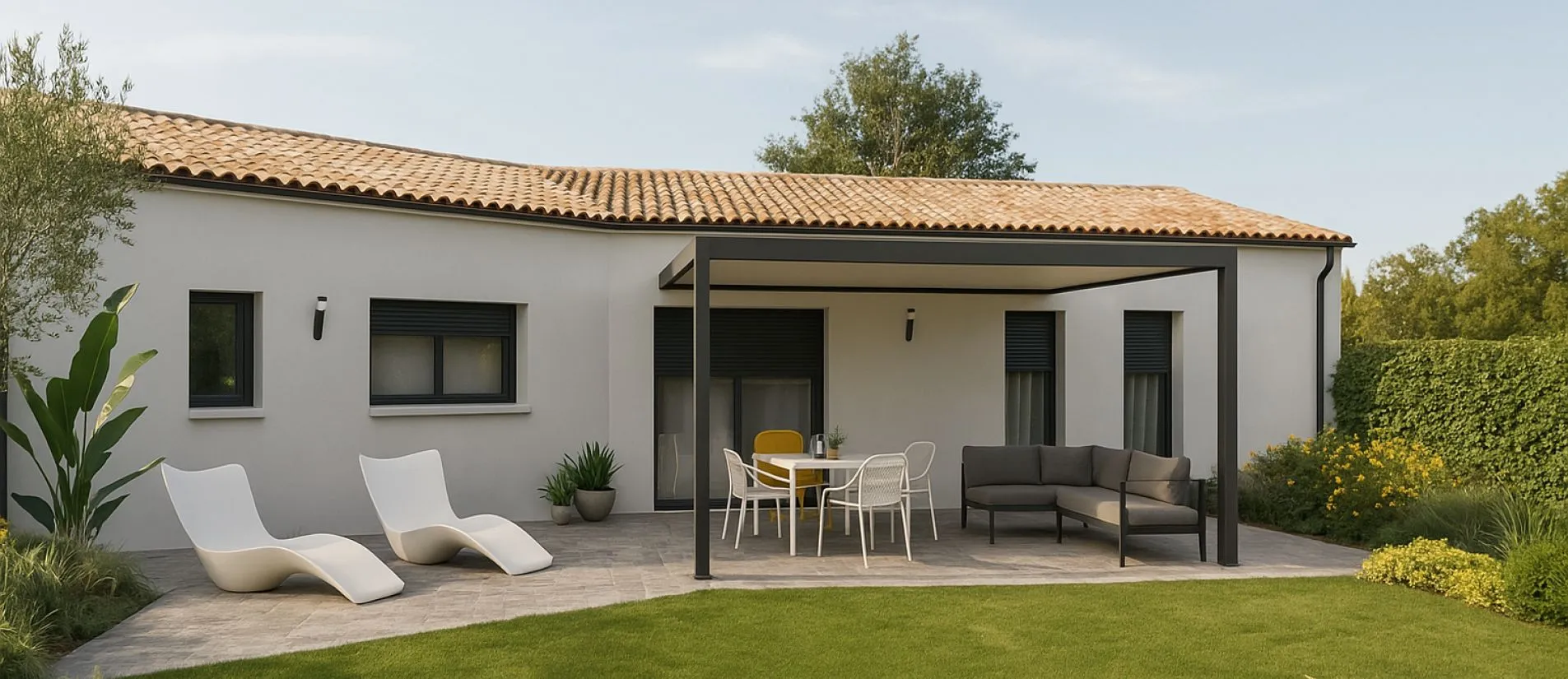 Maison de  91.45 m² sur un terrain de 219 m² à LAGORD en CHARENTE-MARITIME (17).
