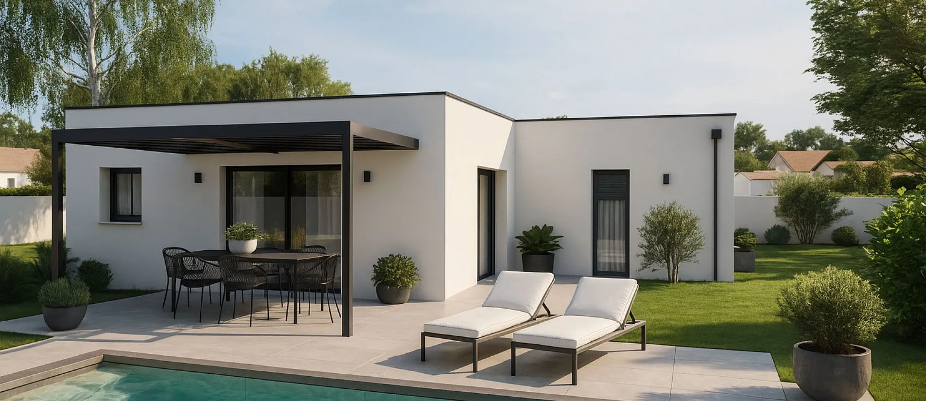 Maison de  84.92 m² sur un terrain de 219 m² à LAGORD en CHARENTE-MARITIME (17).
