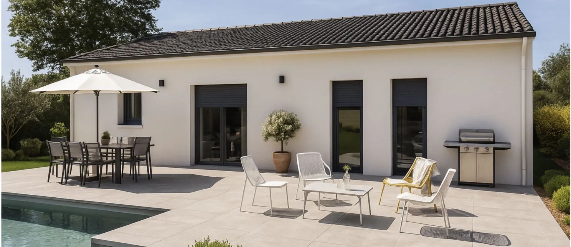 Maison de  80 m² sur un terrain de 362 m² à MOUCHAMPS en VENDEE (85).