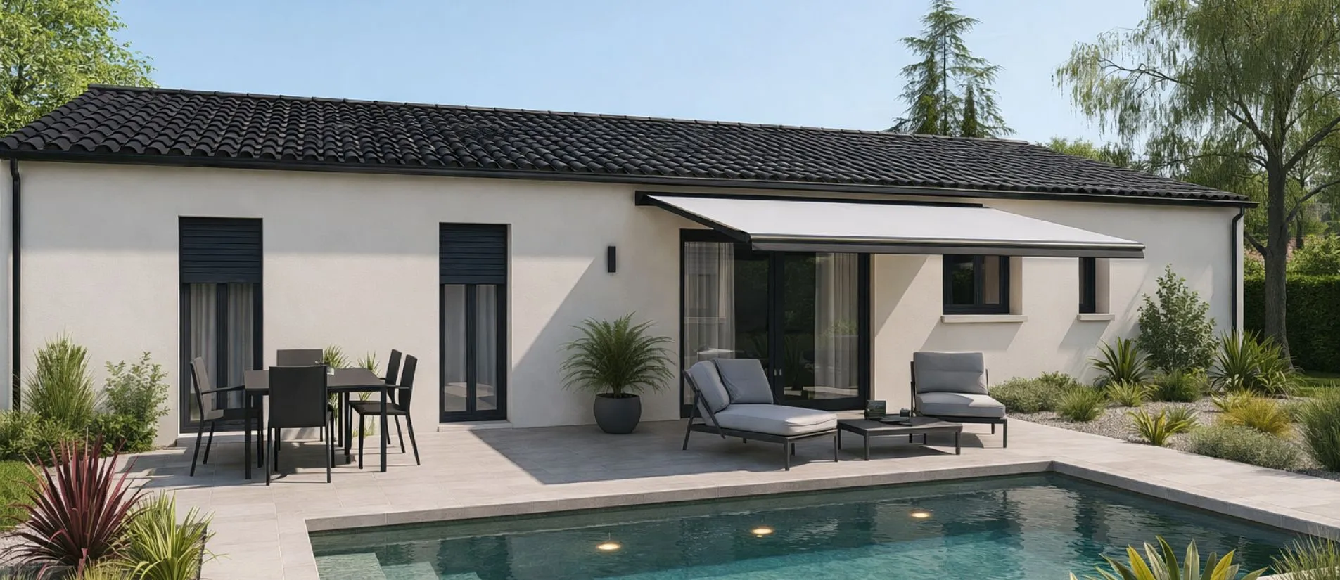 Maison de  67.34 m² sur un terrain de 409 m² à SAINT-LEZIN en MAINE-ET-LOIRE (49).