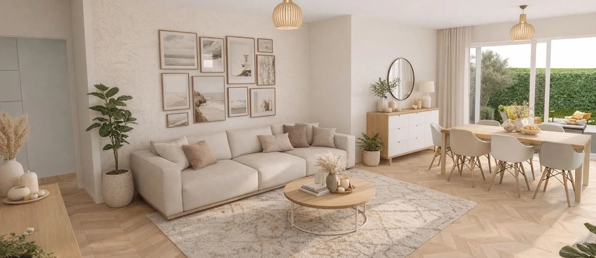 Maison de  92.17 m² sur un terrain de 601 m² à PETOSSE en VENDEE (85).
