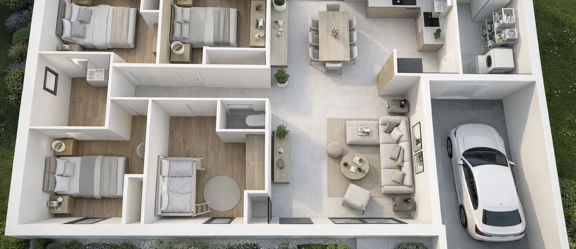 Maison de  93.87 m² sur un terrain de 531 m² à BIARD en VIENNE (86).