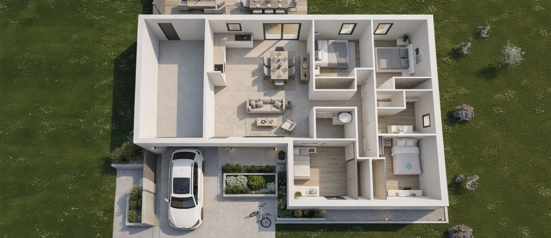 Maison de 74.44 m² sur un terrain de 1700 m² à MOUTERRE-SILLY en VIENNE (86).