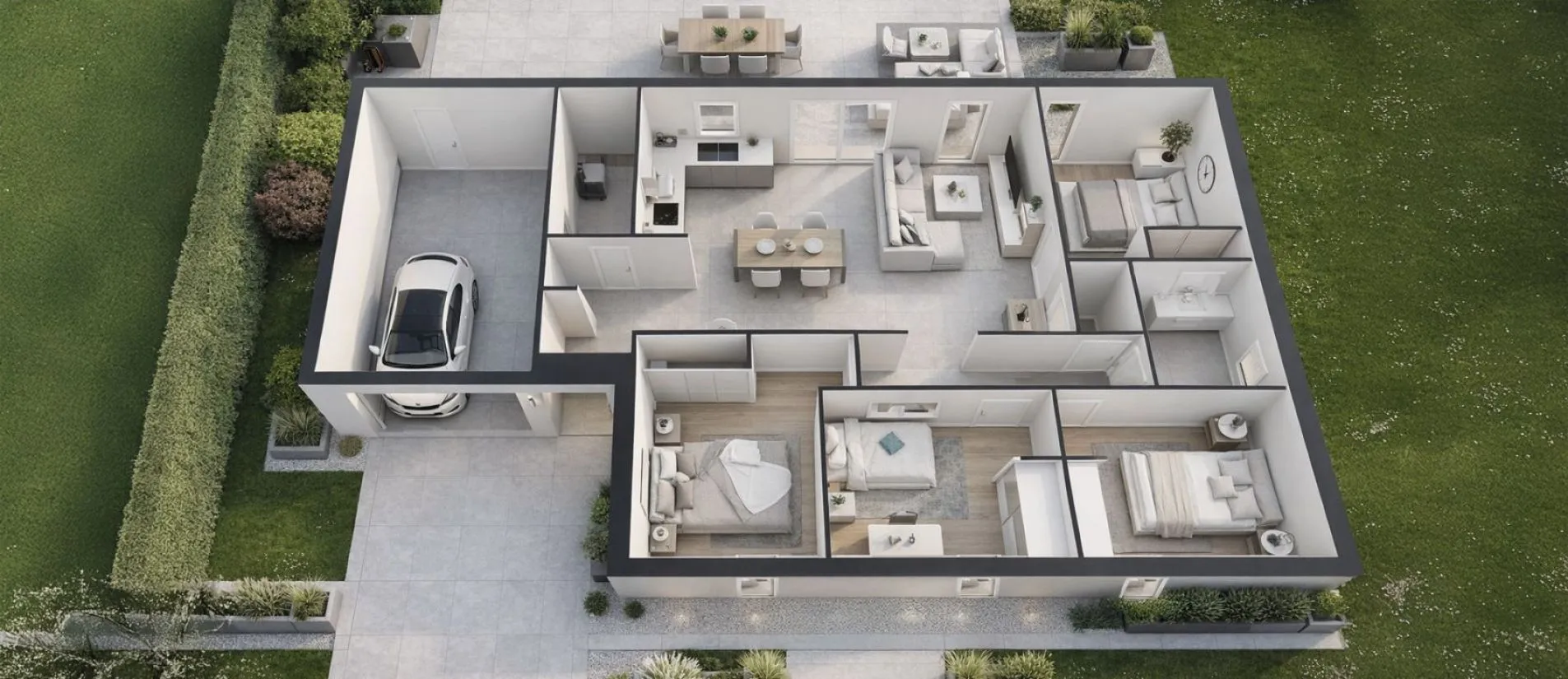 Maison de 92.93 m² sur un terrain de 700 m² à TERCE en VIENNE (86).