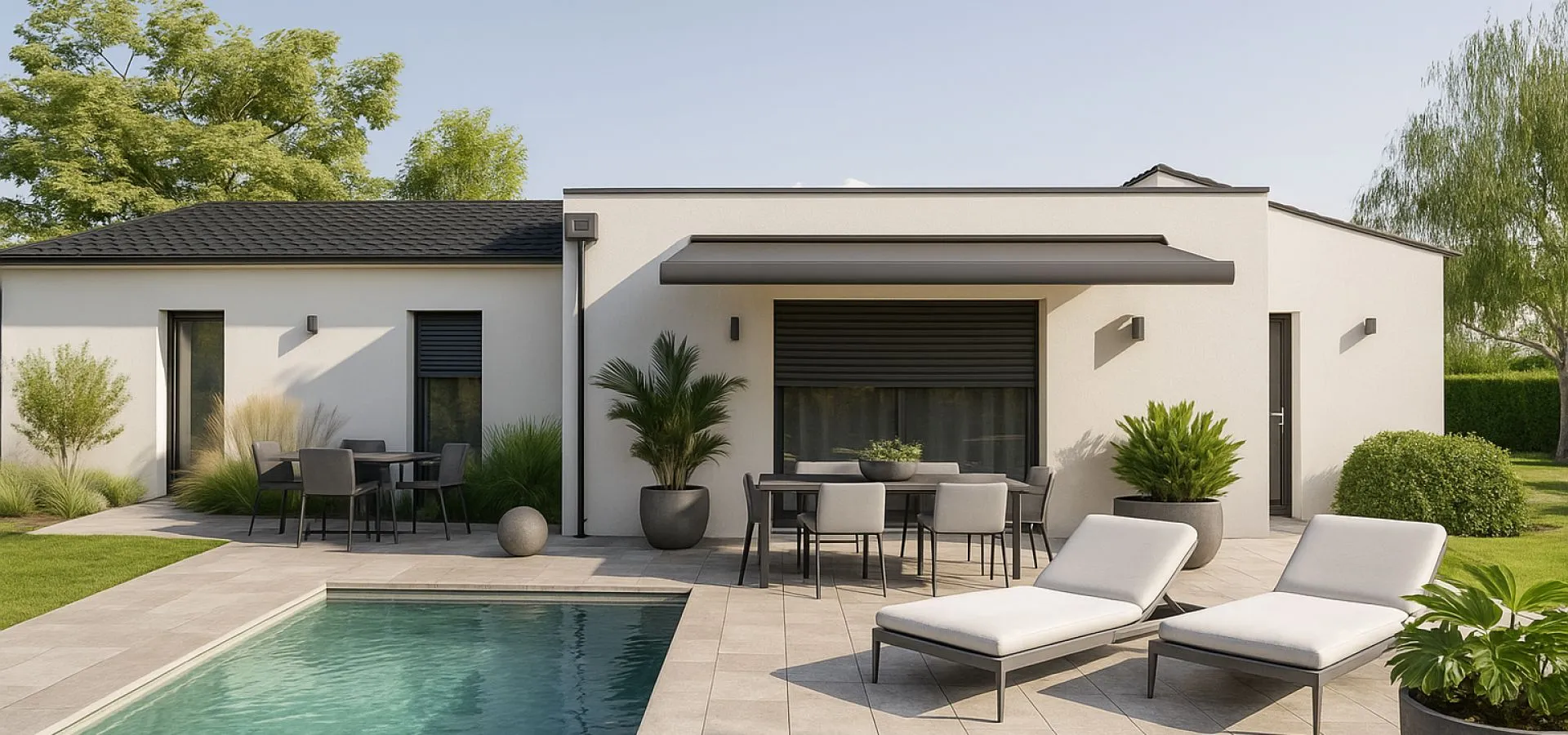 Maison de  83.85 m² sur un terrain de 502 m² à ARDILLIERES en CHARENTE-MARITIME (17).
