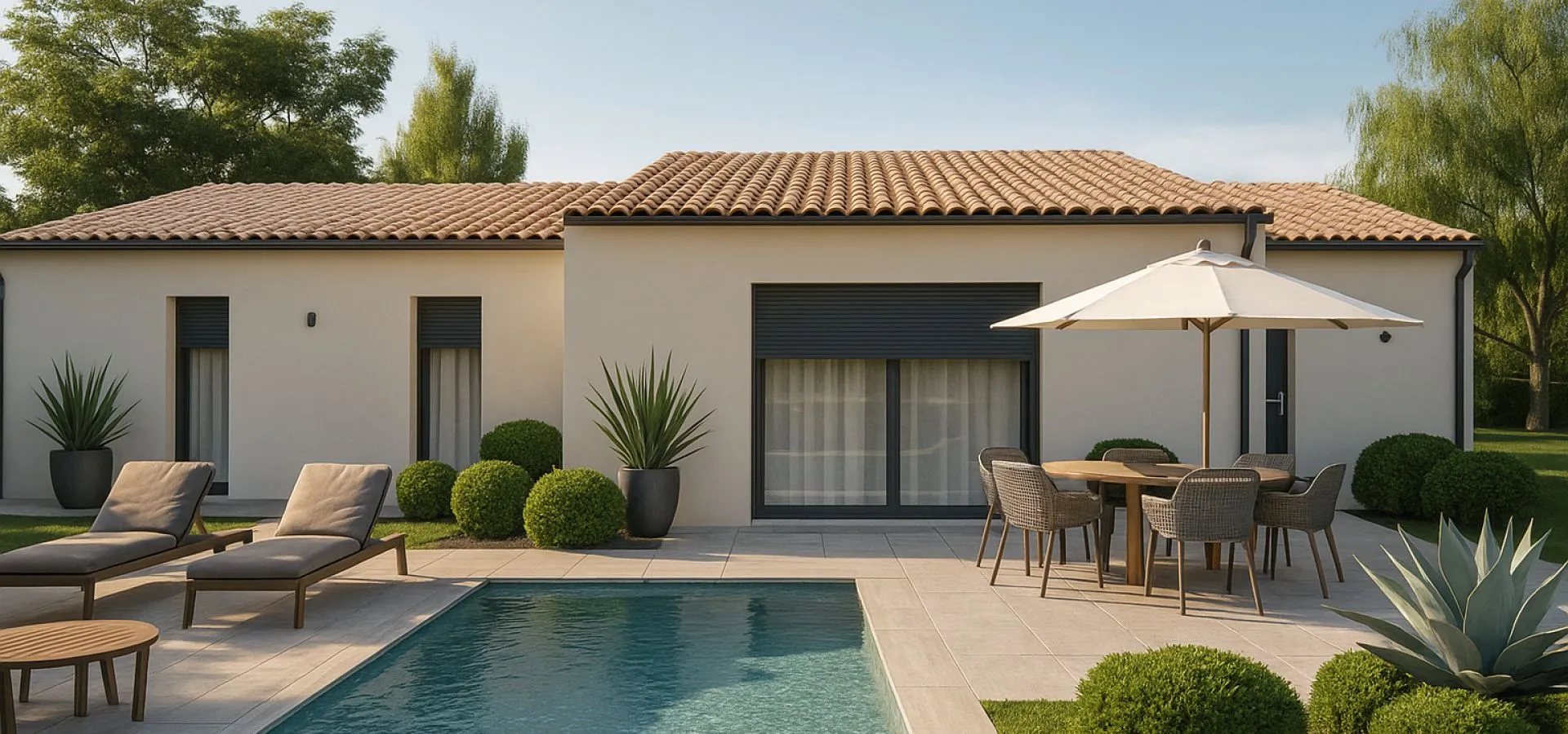 Maison de  83.85 m² sur un terrain de 385 m² à GESTE en MAINE-ET-LOIRE (49).
