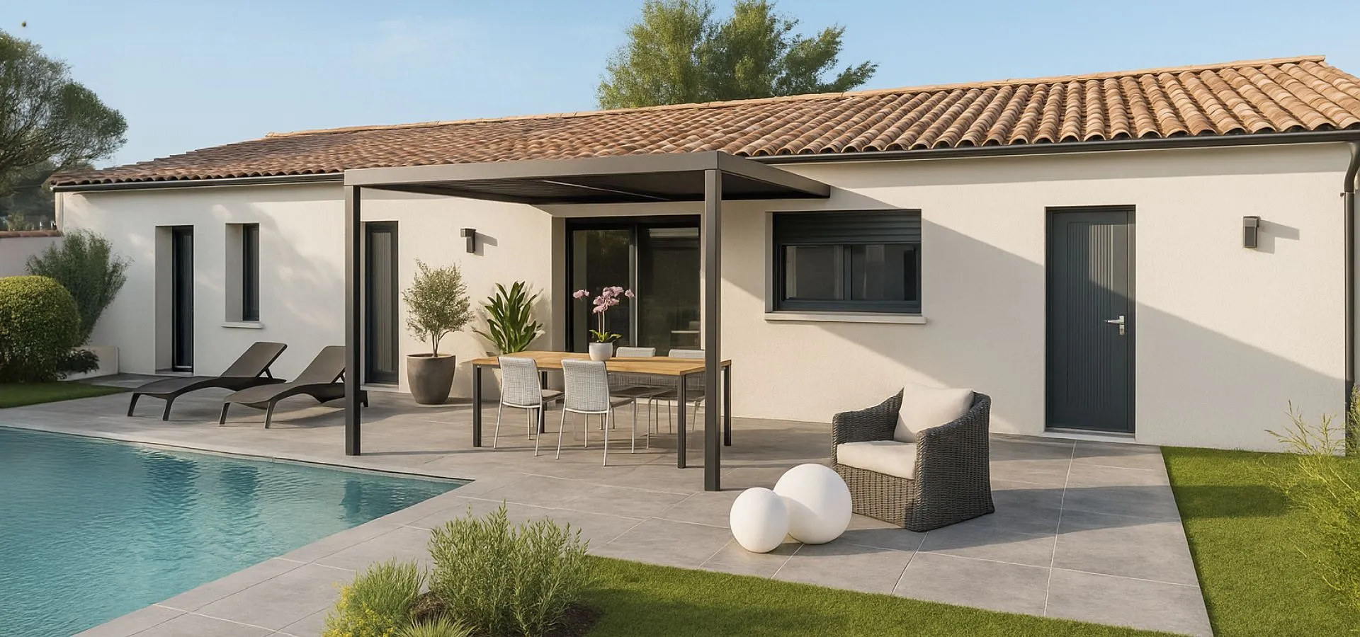 Maison de  84.56 m² sur un terrain de 308 m² à GESTE en MAINE-ET-LOIRE (49).
