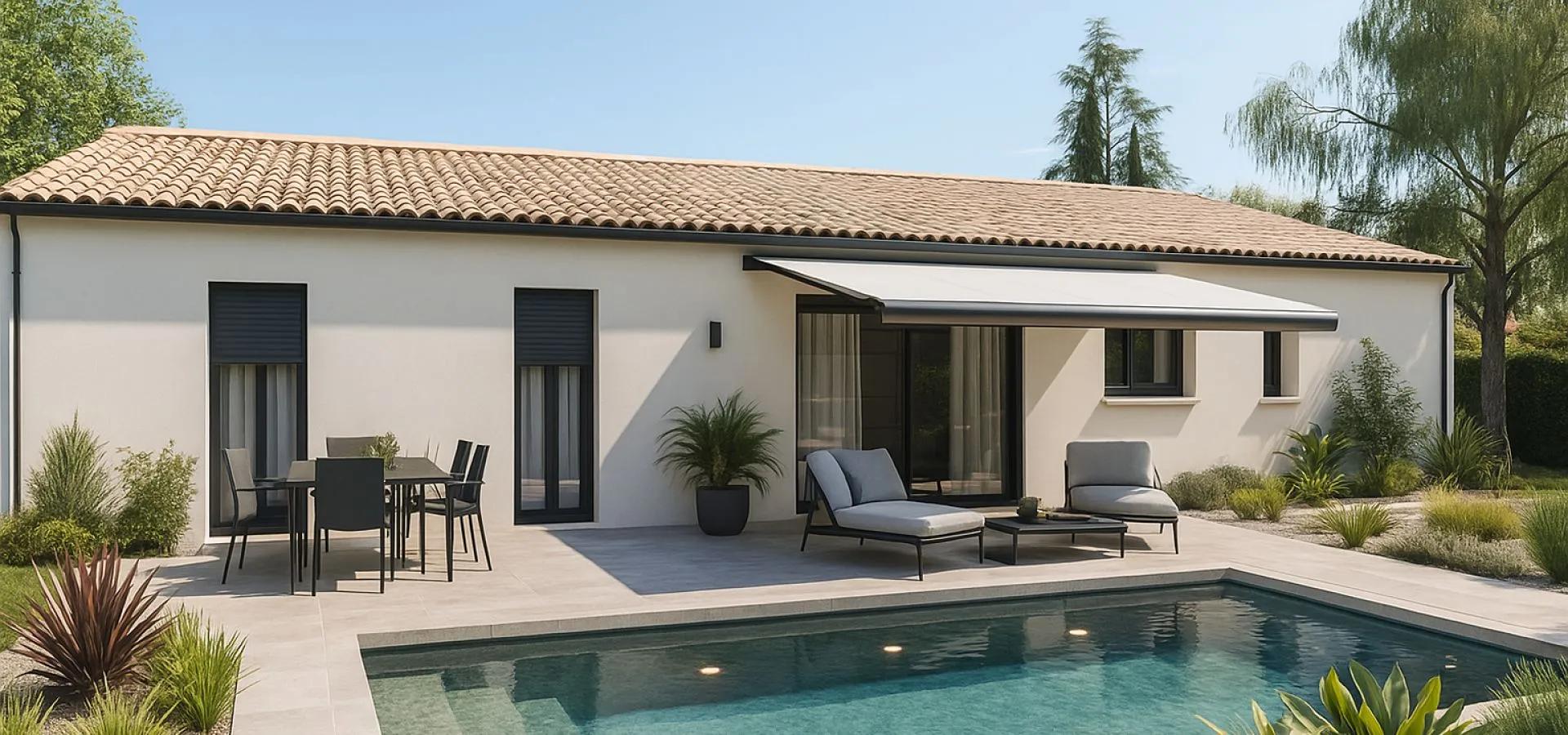 Maison de  88.47 m² sur un terrain de 285 m² à SURGERES en CHARENTE-MARITIME (17).
