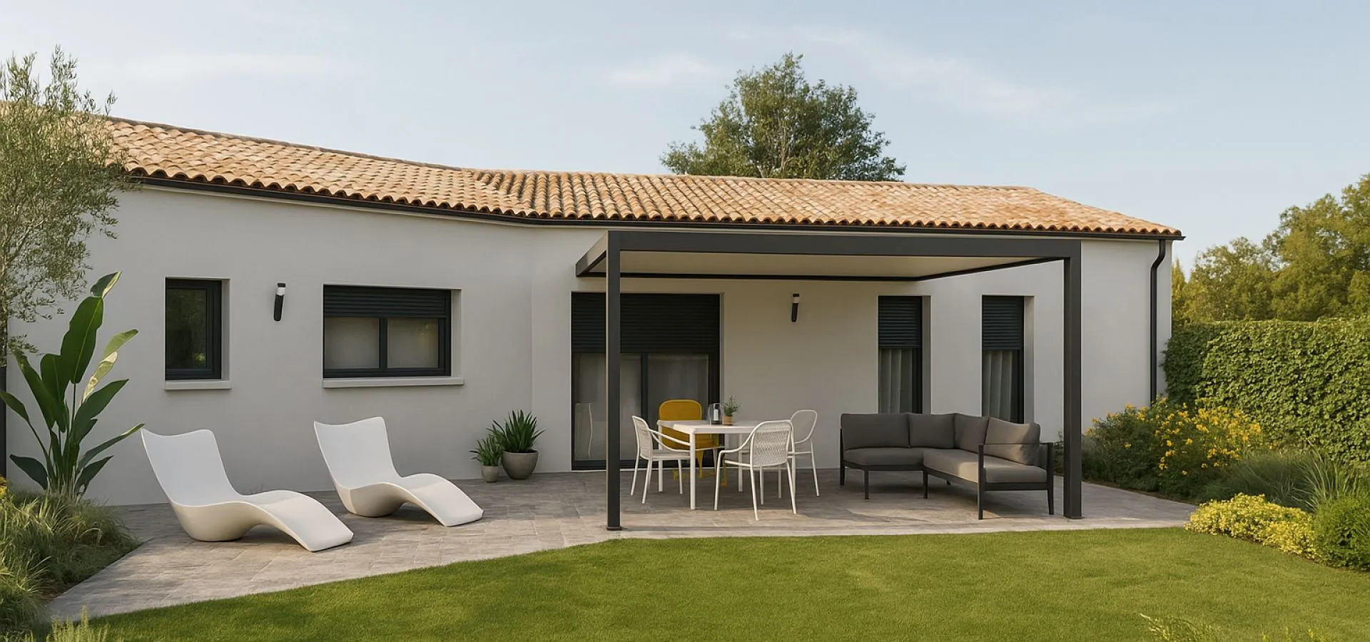 Maison de  91.45 m² sur un terrain de 325 m² à SURGERES en CHARENTE-MARITIME (17).
