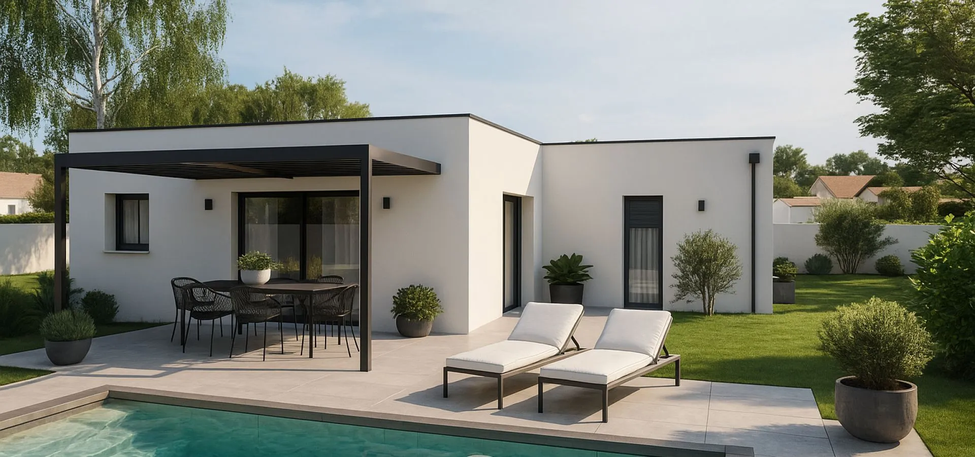 Maison de  84.92 m² sur un terrain de 402 m² à SAINT-JEAN-DE-LIVERSAY en CHARENTE-MARITIME (17).
