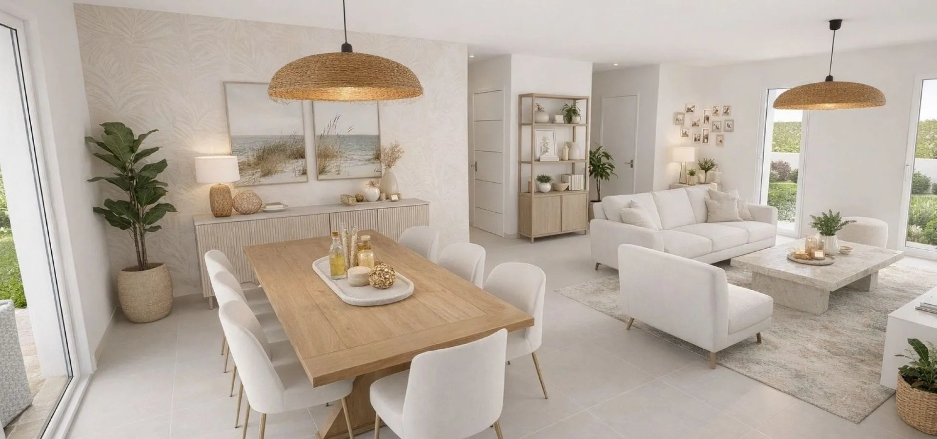 Maison de  91.32 m² sur un terrain de 790 m² à LA PLAINE en MAINE-ET-LOIRE (49).
