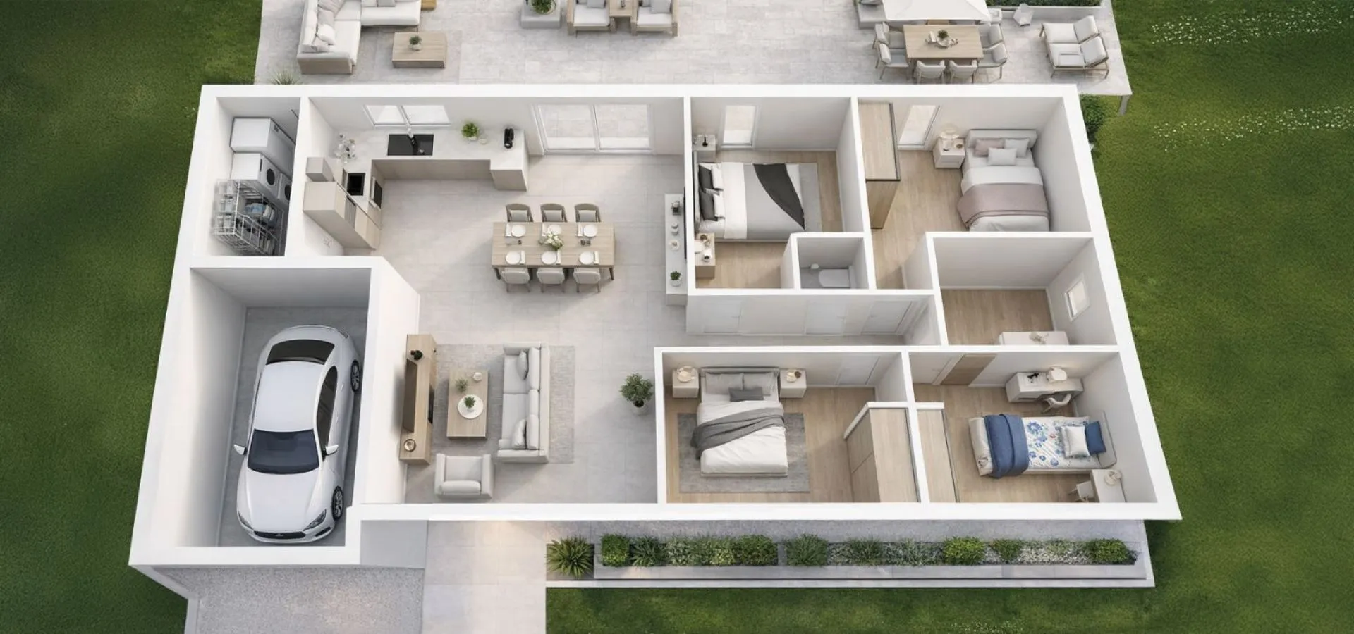 Maison de  88.87 m² sur un terrain de 790 m² à LA PLAINE en MAINE-ET-LOIRE (49).
