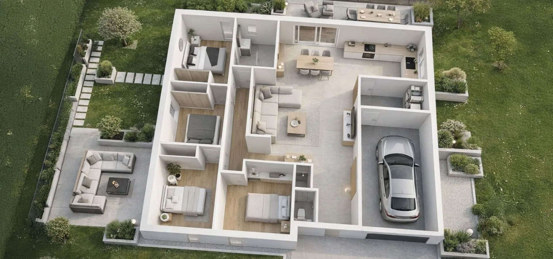 Maison de  92.17 m² sur un terrain de 543 m² à TOUTLEMONDE en MAINE-ET-LOIRE (49).
