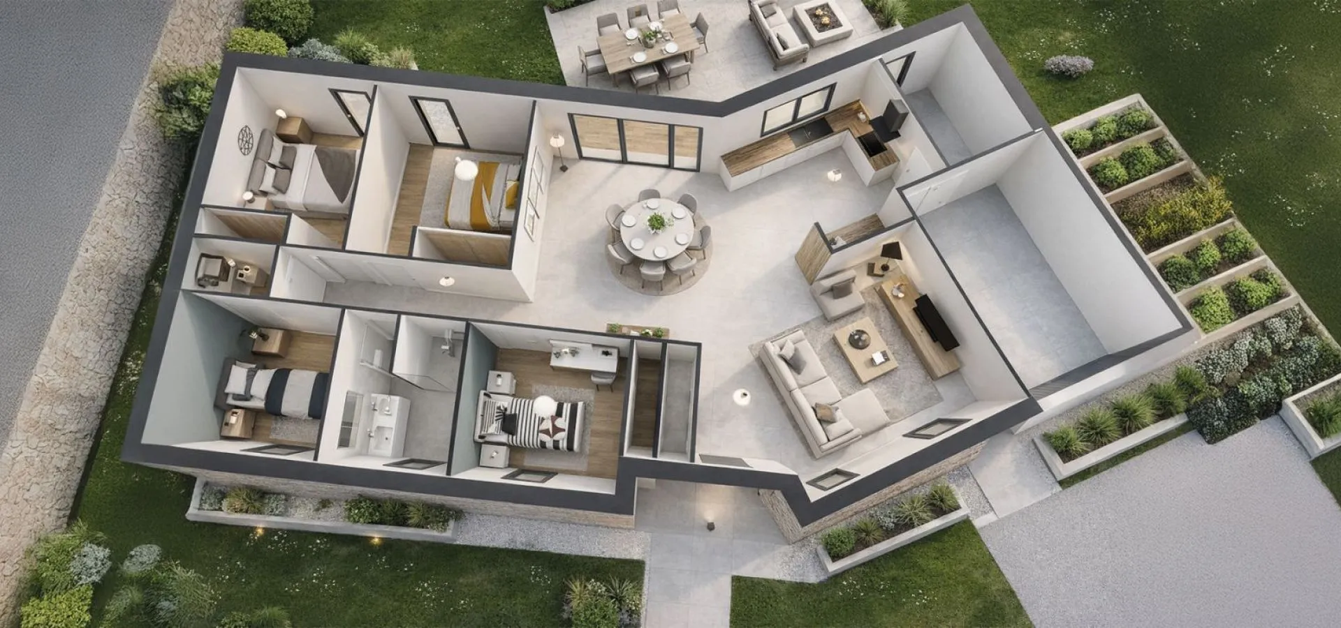 Maison de  91.45 m² sur un terrain de 325 m² à SURGERES en CHARENTE-MARITIME (17).
