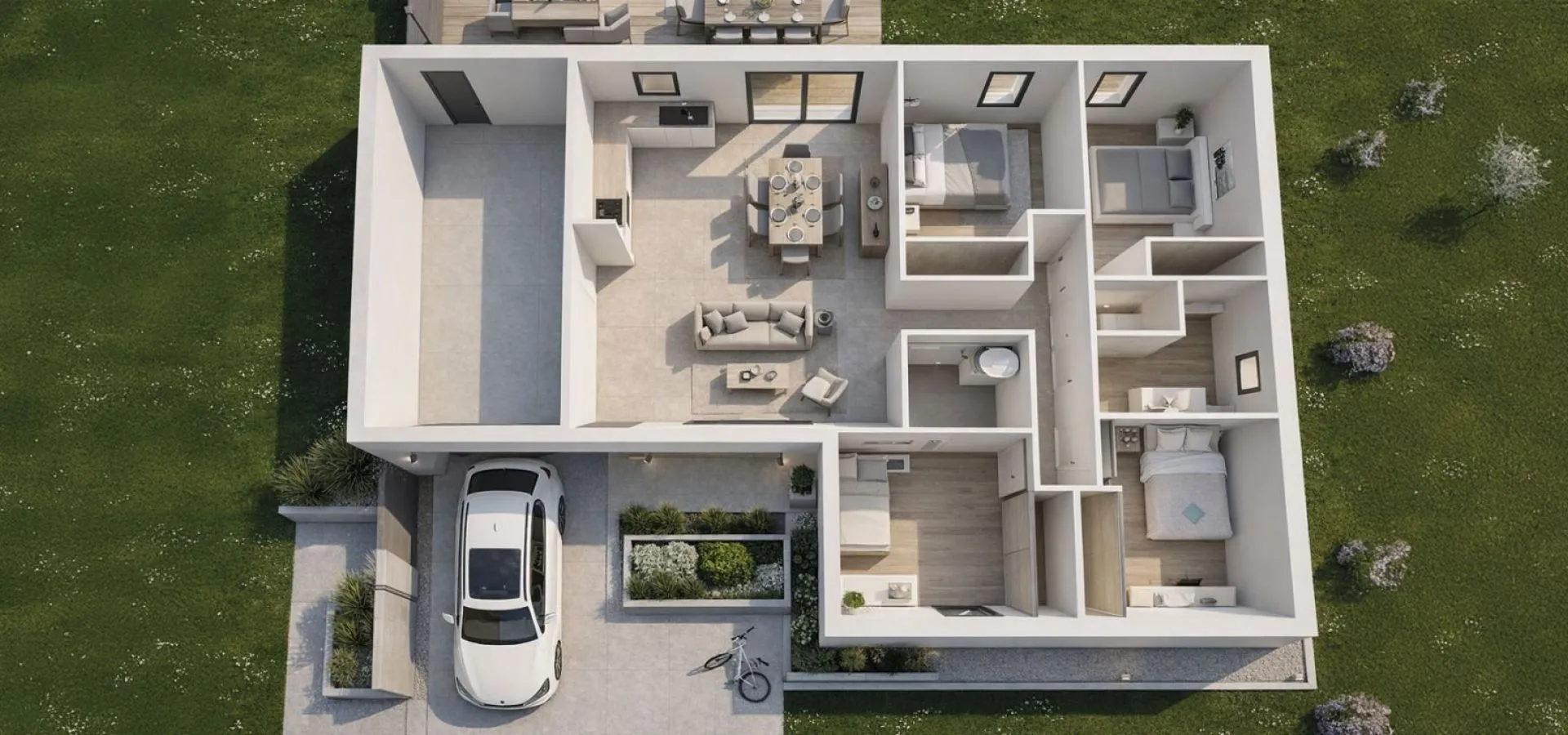 Maison de 74.44 m² sur un terrain de 385 m² à GESTE en MAINE-ET-LOIRE (49).