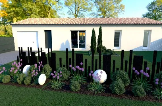 Maison de  97.98 m² sur un terrain de 505 m² à NEUVILLE-DE-POITOU en VIENNE (86).