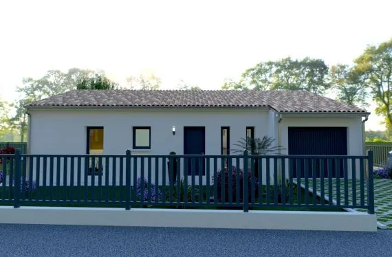 Maison de 76,50 m² sur un terrain de 847 m² à AIRVAULT en DEUX-SEVRES (79).