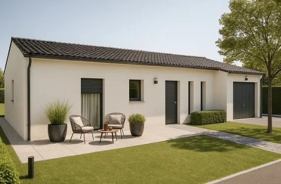 Maison de  73.13 m² sur un terrain de 532 m² à BOISME en DEUX-SEVRES (79).