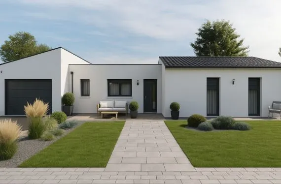 Maison de  83.85 m² sur un terrain de 502 m² à ARDILLIERES en CHARENTE-MARITIME (17).
