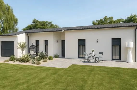Maison de  91.32 m² sur un terrain de 308 m² à GESTE en MAINE-ET-LOIRE (49).
