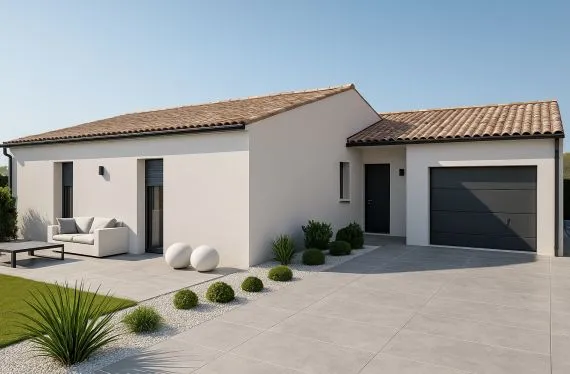 Maison de  95 m² sur un terrain de 330 m² à SAINT-PROUANT en VENDEE (85).