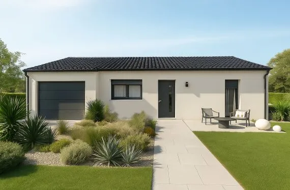 Maison de  88.87 m² sur un terrain de 502 m² à ARDILLIERES en CHARENTE-MARITIME (17).
