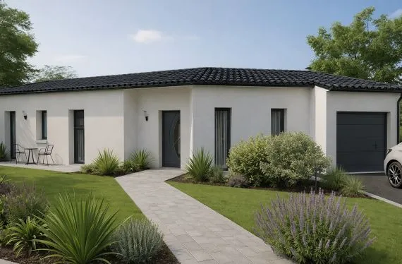 Maison de  101.14 m² sur un terrain de 774 m² à CHATELLERAULT en VIENNE (86).