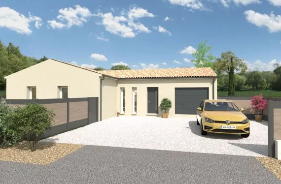 Maison de  90.16 m² sur un terrain de 605 m² à MANSLE en CHARENTE (16).