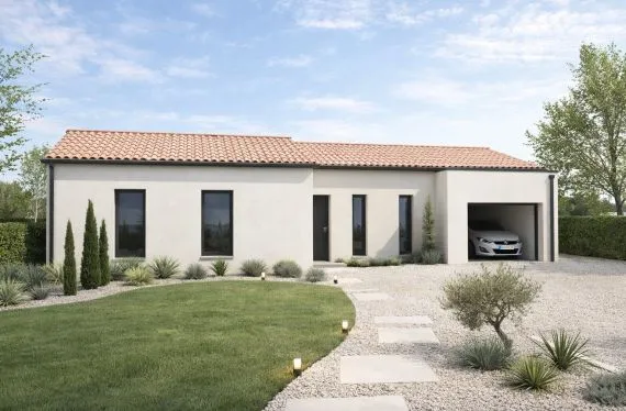 Maison de  92.09 m² sur un terrain de 2350 m² à BEAUMONT SAINT-CYR en VIENNE (86).