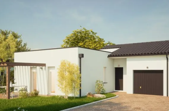 Maison de  92.23 m² sur un terrain de 415 m² à SAINT-MACAIRE-EN-MAUGES en MAINE-ET-LOIRE (49).